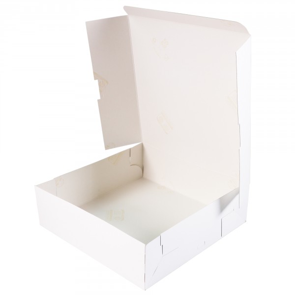 Tortenkarton - weiß 250×250×100mm | 1-teilig
