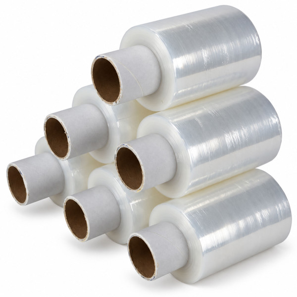 Ministretchfolie - transparent | 23µm | 10cm breit | 140m - Rolle