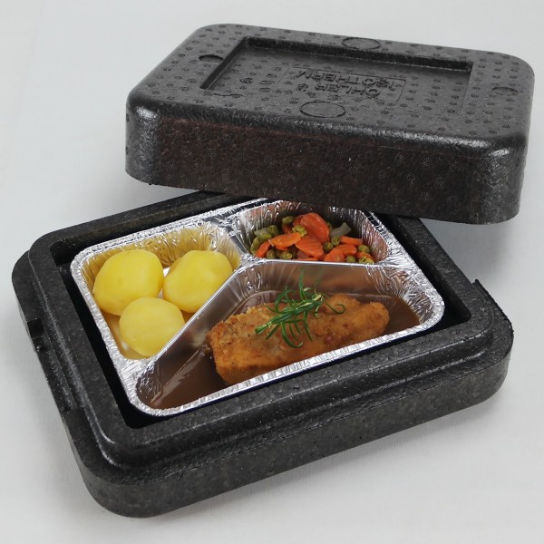 Transportbehälter PIT 1 anthrazit - für 1 Menüschale