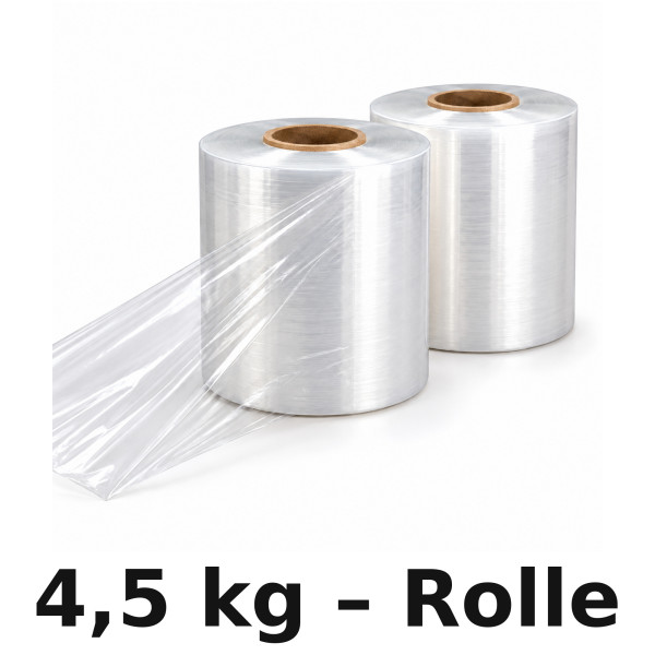 Maschinenstretchfolie | transparent - 20µm - 250mm Breite | Standard Dehnung: 100%