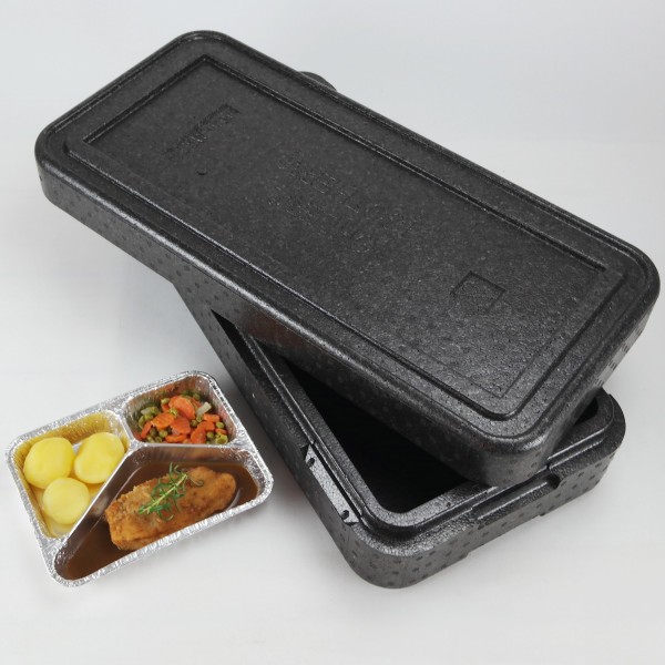 Transportbehälter PIT 6 anthrazit - für 6 Menüschalen