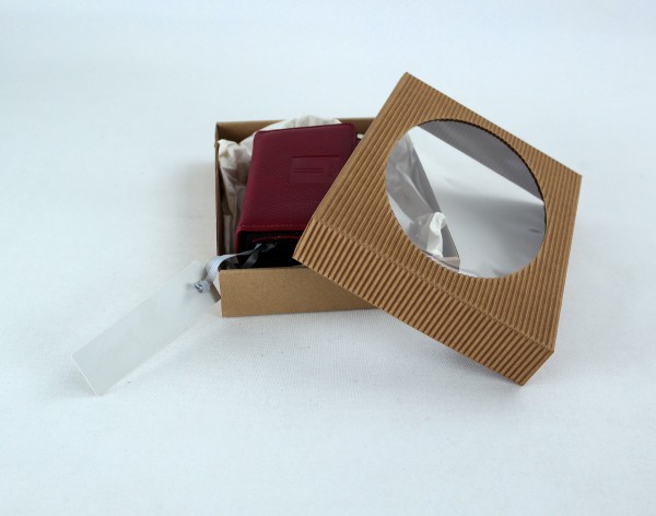 200x150x35mm | Geschenkschachtel mit Deckel und Kunststoffsichtfenster | 2-tlg.