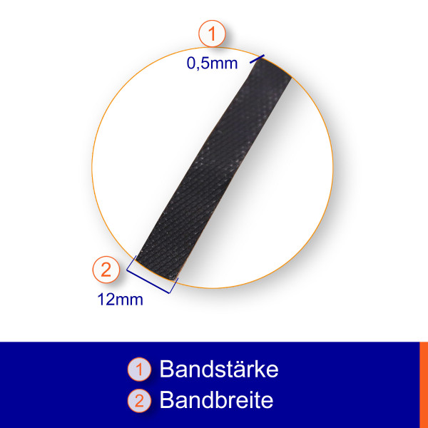 PP 12x0,50mm - Polypropylenband * 1000m * Spendenkarton