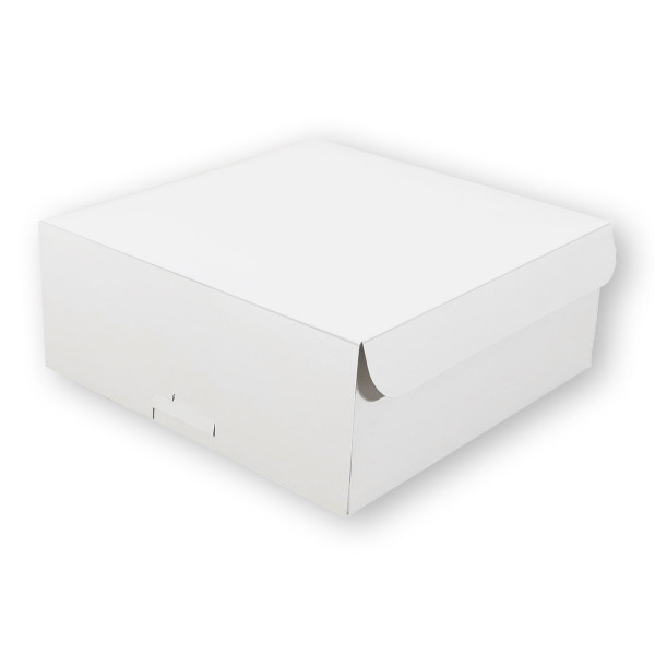 Tortenkarton - weiß 250×250×100mm | 1-teilig