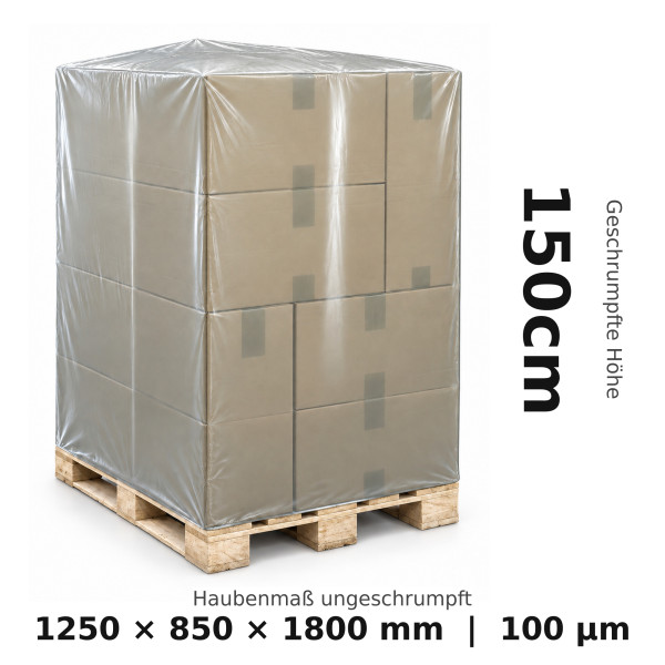 LDPE-Schrumpfhauben 1250x850mm