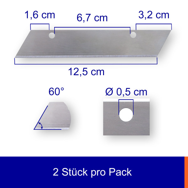 Ersatzklingen für Schneidgerät für Kantenschutzwinkel