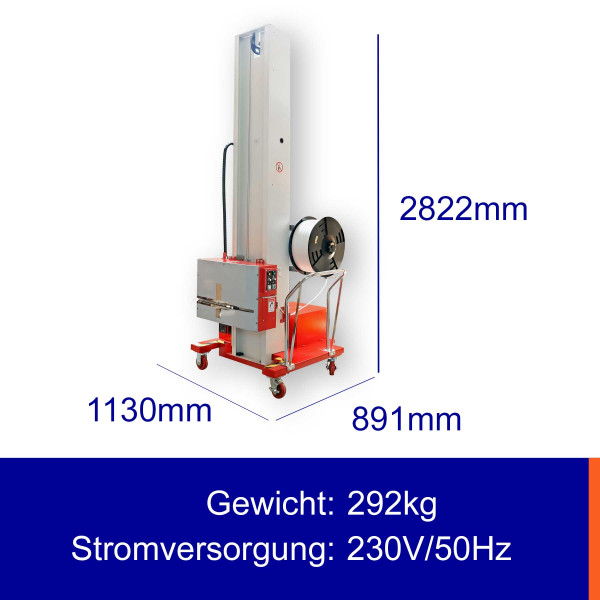 EP-502MH (B) Paletten-Umreifungsmaschine für horizontale Anwendungen