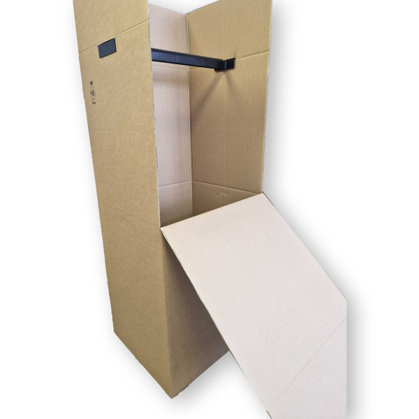 600x500x1350mm zweiwellige Kartonagen | Kleiderkarton Garderobe groß