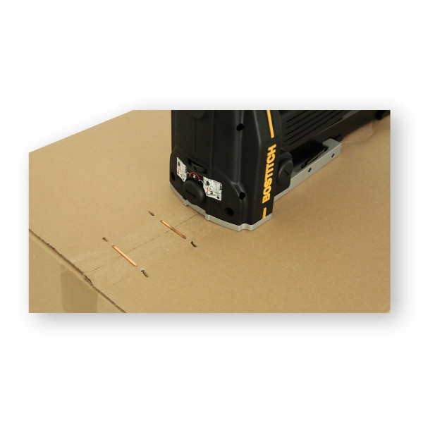 Bostitch Akku Karton Verschlusshefter + 2 Batterien