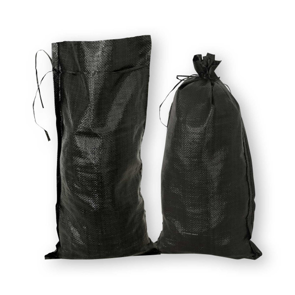 Sandsäcke 40x60cm | PP-Bändchengewebe | schwarz