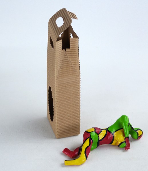 76x44x198mm | Geschenkschachtel mit offenem Sichtfenster | Hochformat