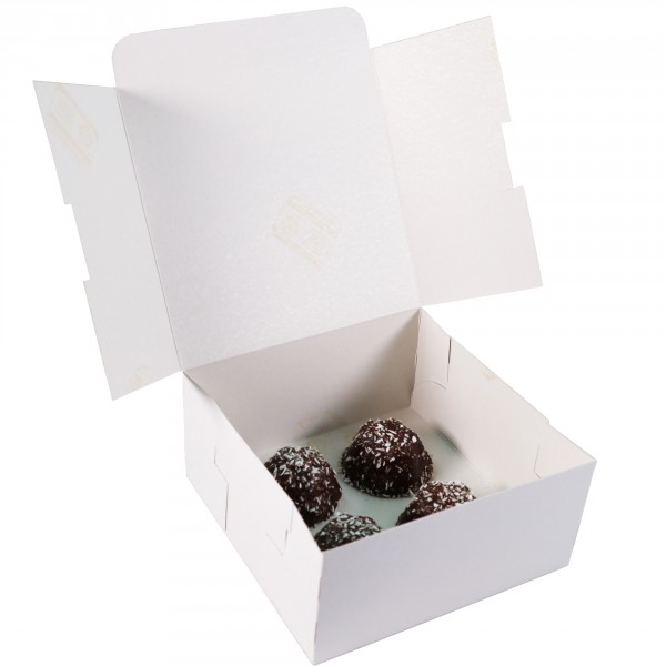 Tortenkarton - weiß 250×250×100mm | 1-teilig