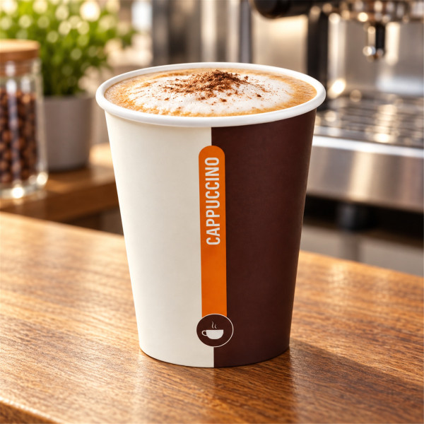 Kaffeebecher einwandig Pappe | bedruckt | 200ml | 100er Pack