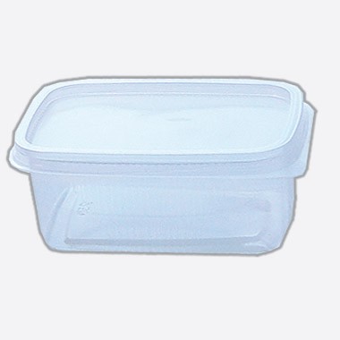 Rechteckbecher+Deckel 250g 500er