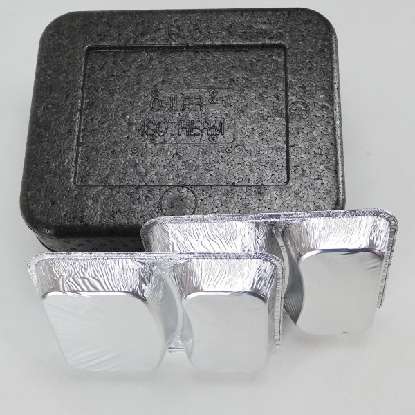 Transportbehälter PIT 2 anthrazit - für 2 Menüschalen