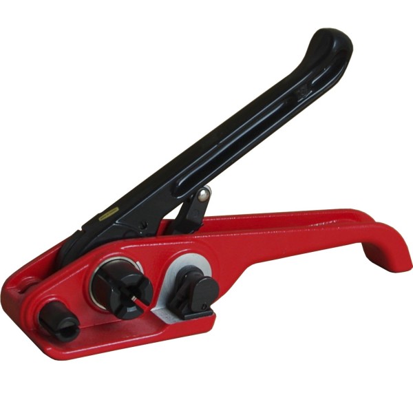 Spanngerät + Band + Klammern (+ Abroller) = SET