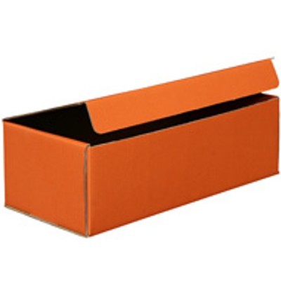 Geschenkschachtel mit umklappbarem Deckel 325x155x100 orange 25er