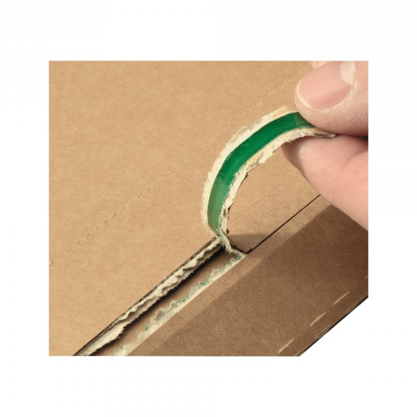 Versandtasche quer, aus extrem stabiler Wellpappe DIN C4 | braun | Groß- und Maxibrief Format