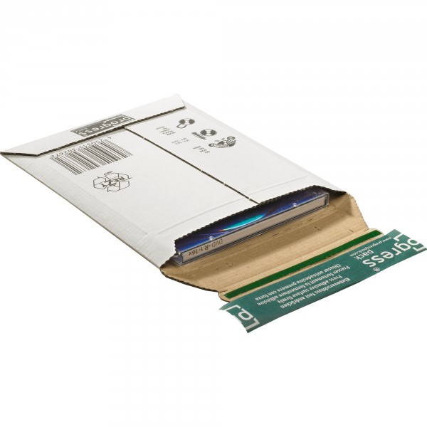 Disk-Pack aus extrem stabiler Wellpappe | weiß