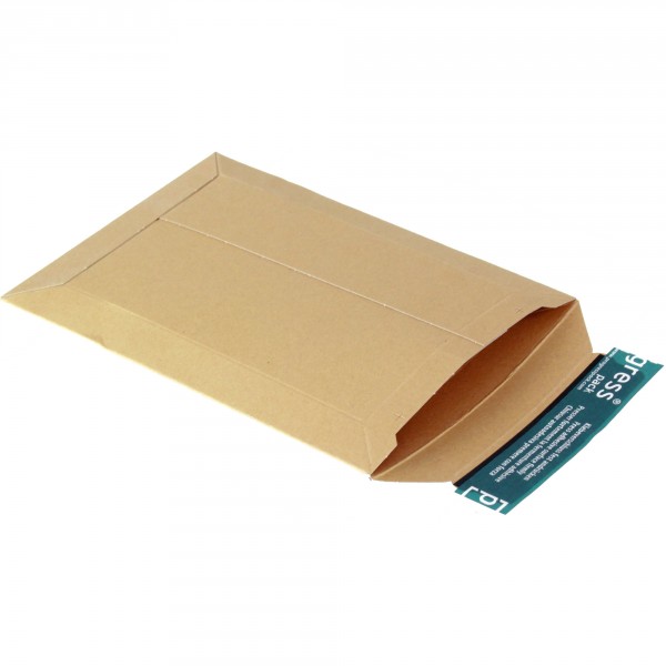 Versandtasche aus stabiler Vollpappe DIN A5 | braun