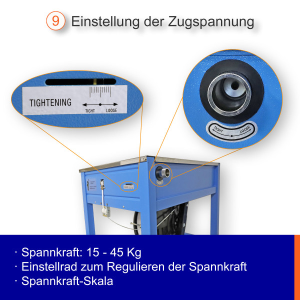 EP-202 halbautomatische Umreifungsmaschine