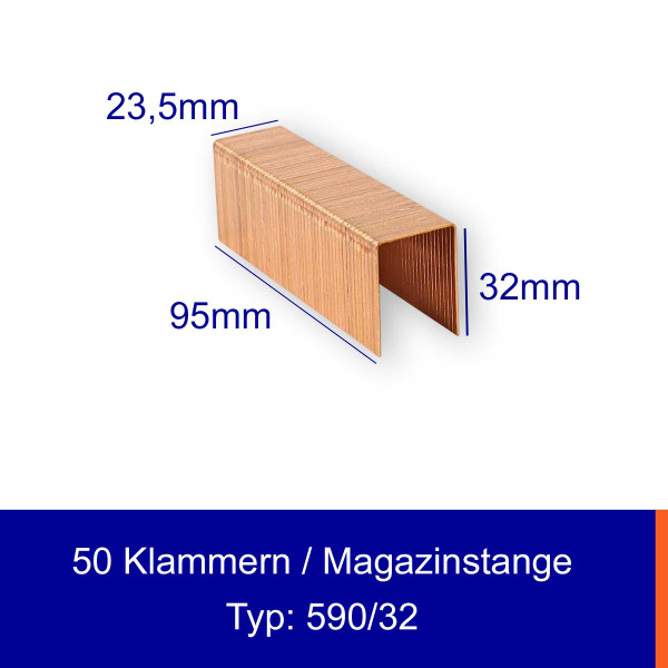 Heftklammer 590/× C VK für Kartonverschlusshefter