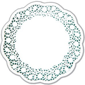 Tortenspitze weiß rund 28cm 100er | Abverkauf