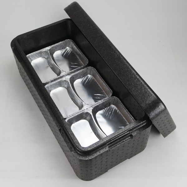 Transportbehälter PIT 15 anthrazit - für 15 Menüschalen