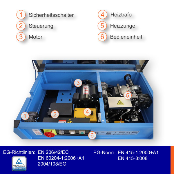 EP-202 halbautomatische Umreifungsmaschine