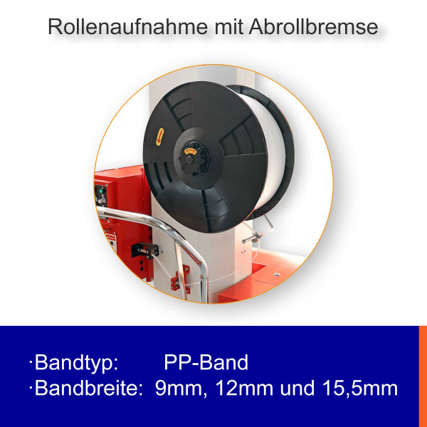EP-502MH (B) Paletten-Umreifungsmaschine für horizontale Anwendungen