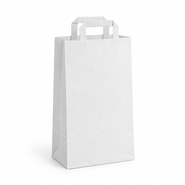Tragetasche Papier weiss