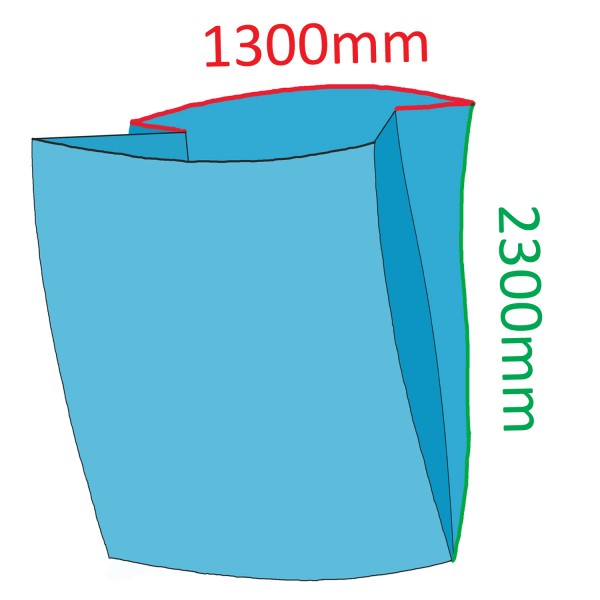 1.000 Liter | Wertstoffsack | Großraumsack | Seitenfaltensack