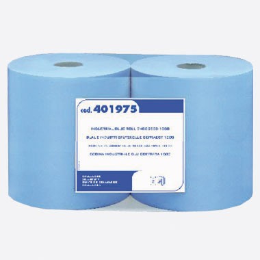 Putzrolle 2lagig blau 38cmx360m