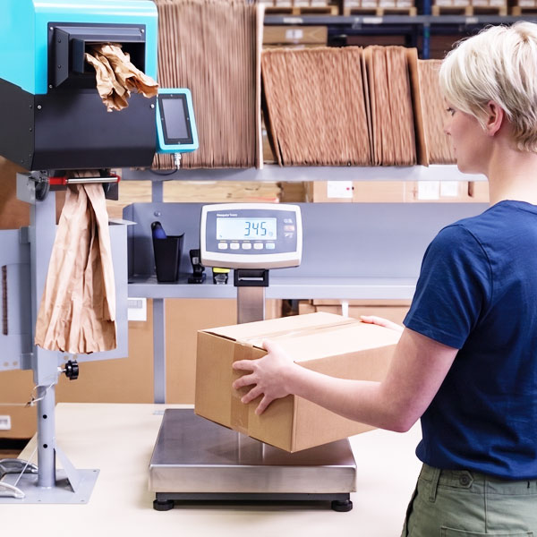 Wägesystem und Paketwaage für die Versandabteilung