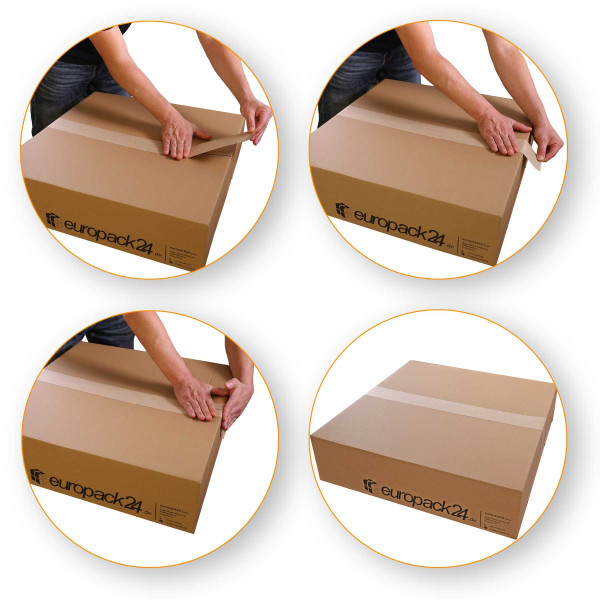 Papier-Packband | 48mm×50m | 115/145µm | braun