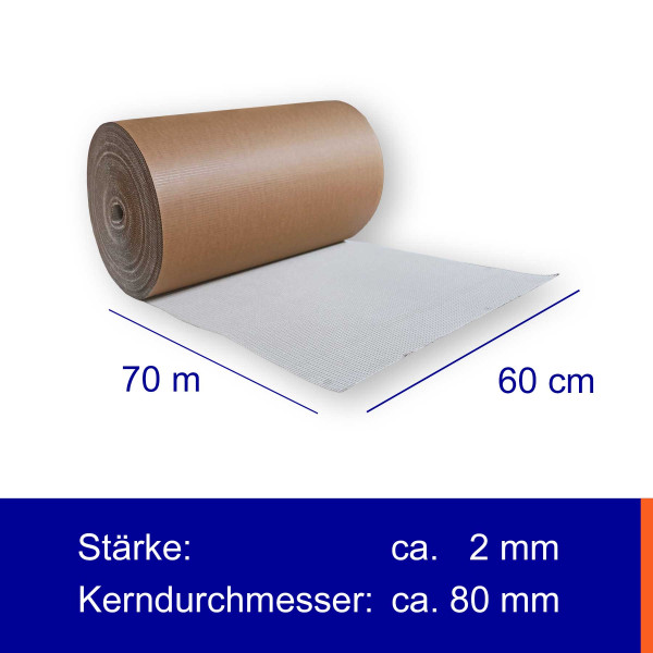Rollenwellpappe Stark | Breite: 60cm | Länge: 70m