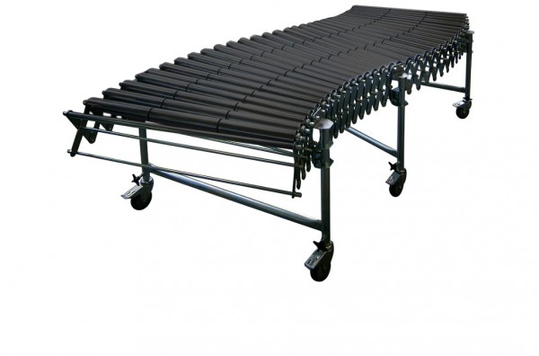 Scherenrollenbahn mit Kunststoffrollen