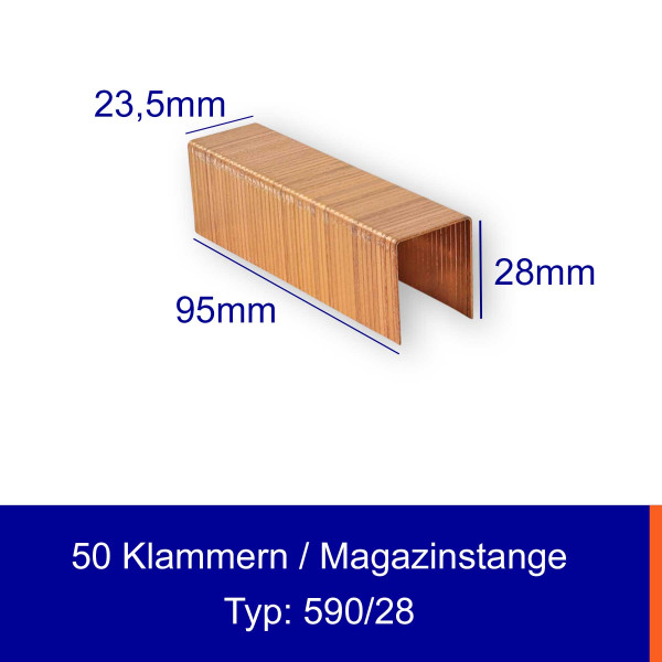 Heftklammer 590/× C VK für Kartonverschlusshefter