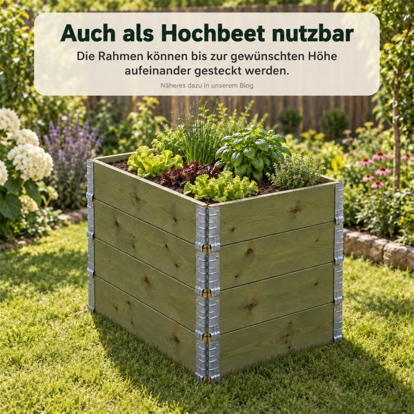 Palettenaufsatzrahmen für Halbpaletten