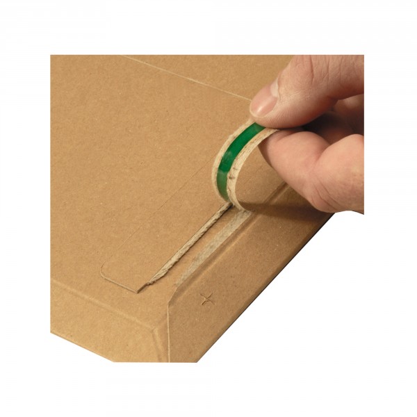 Versandtasche aus stabiler Vollpappe DIN A5 | braun