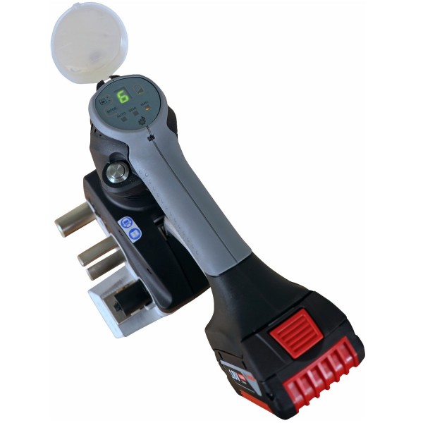 Spanngerät + Band + Klammern (+ Abroller) = SET