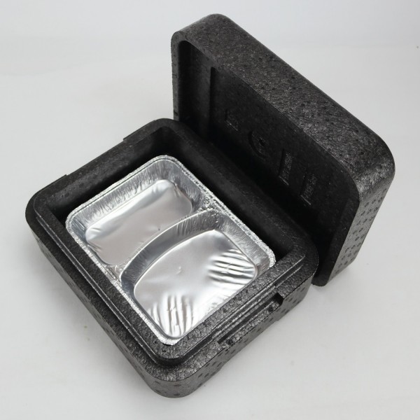 Transportbehälter PIT 2 anthrazit - für 2 Menüschalen