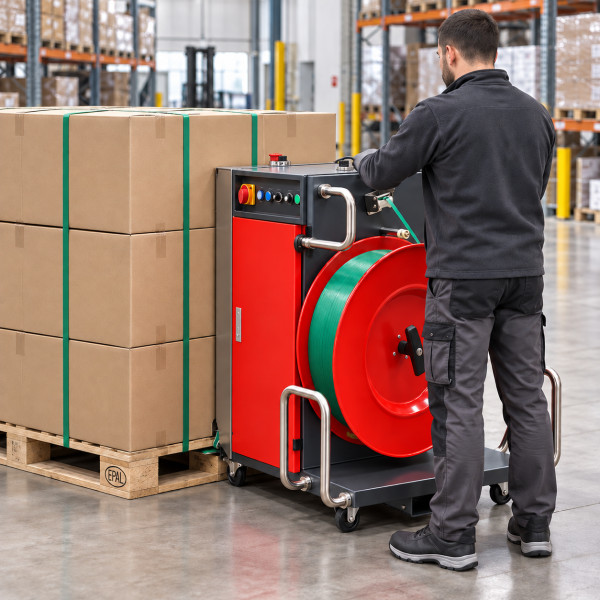 Halbautomatische Palettenumreifung EP-150