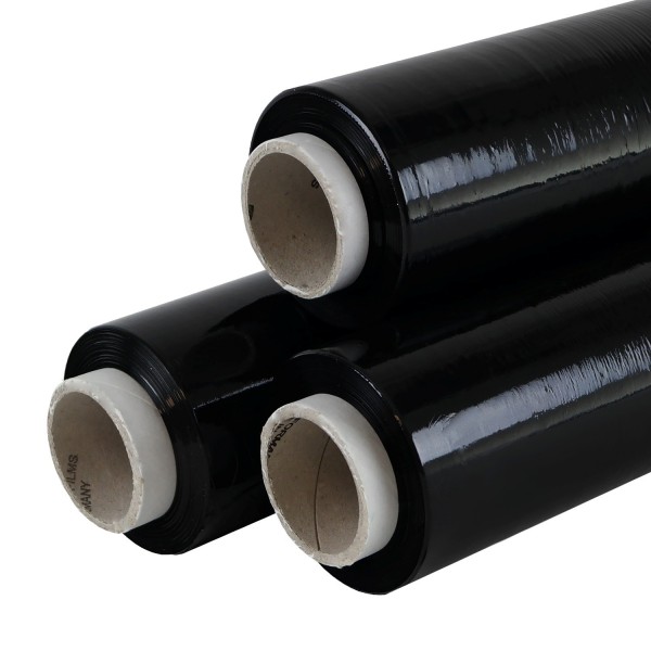 Handstretchfolie - schwarz | 23µm | 50cm breit | 2,1kg - Rolle