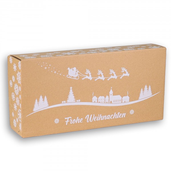 Geschenk- und Stollenkarton "Frohe Weihnachten" | 380×175×80mm
