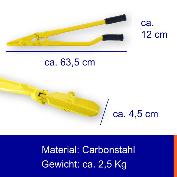 50,8x1,27mm Stahlband | Abschneidezange