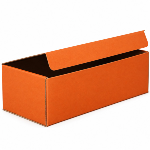 325x155x110mm | Orange | Geschenkschachtel mit umklappbarem Deckel