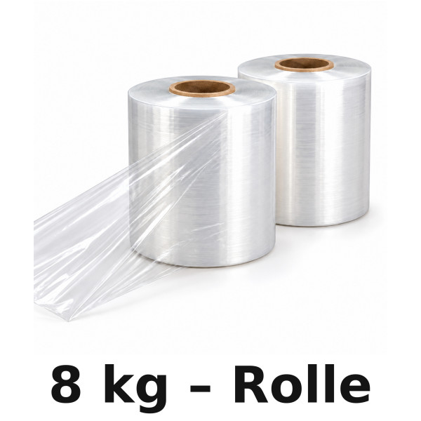 Maschinenstretchfolie | transparent - 23µm - 250mm Breite | Standard Dehnung: 100%