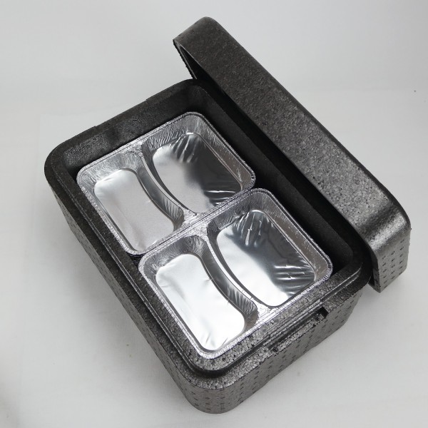 Transportbehälter PIT 8 anthrazit - für 8 Menüschalen