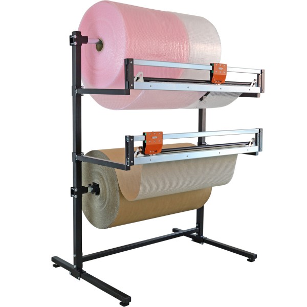 Schwerlast Schneidständer - Abrollständer mit 2 Schneideinheiten und 2 Achsen